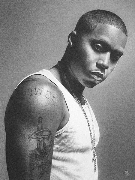 450x600 Nasty Nas' - Nas Drawing