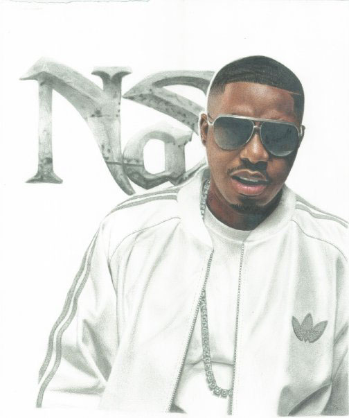 504x603 Nas Portrait Illustration On Behance - Nas Drawing
