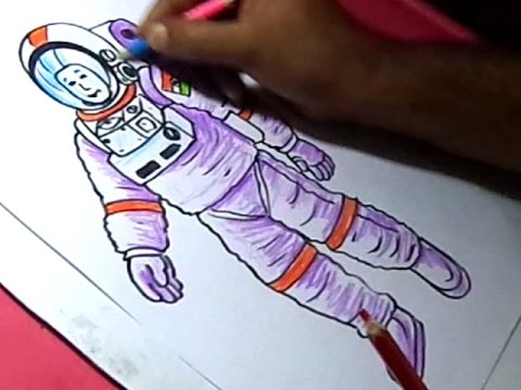 480x360 how to draw nasa astronaut drawing for kids - Nasa Drawing