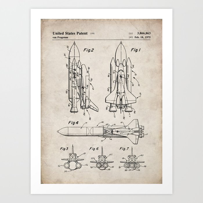 700x700 nasa space shuttle patent - Nasa Spaceship Drawing
