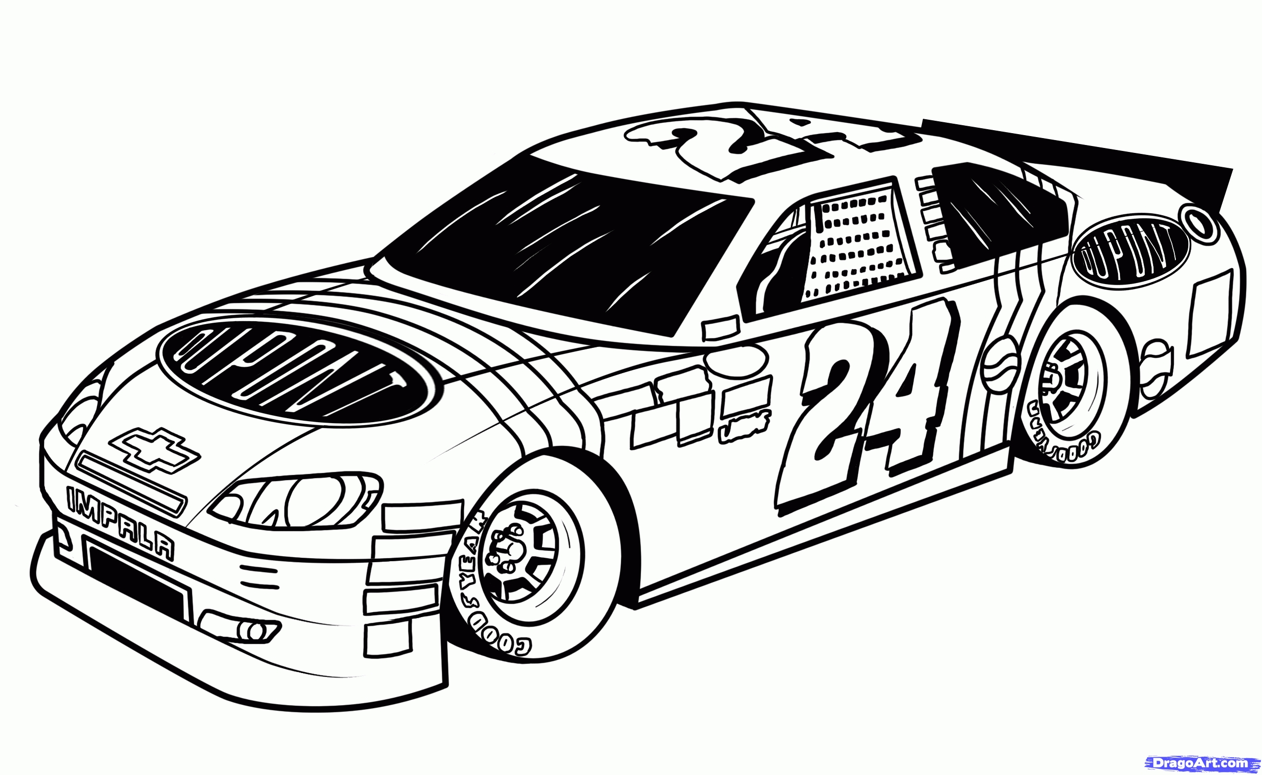 nascar-car-drawing-at-paintingvalley-explore-collection-of-nascar