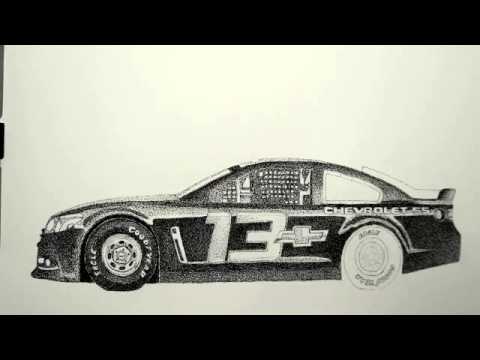 480x360 drawing the nascar - Nascar Drawing