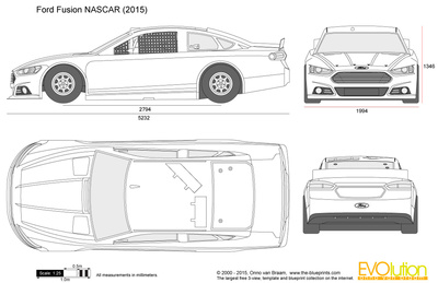 400x259 ford fusion nascar vector drawing - Nascar Drawing