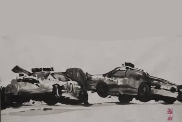 375x252 nascar crash drawing - Nascar Drawing