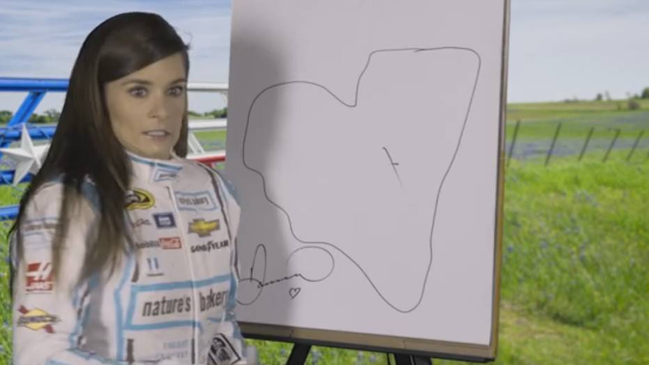 932x524 nascar stars try to draw the state of texas - Nascar Drawing