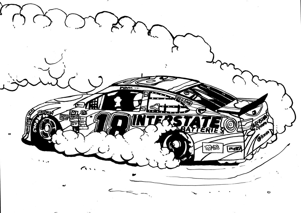 Nascar Car Sketch