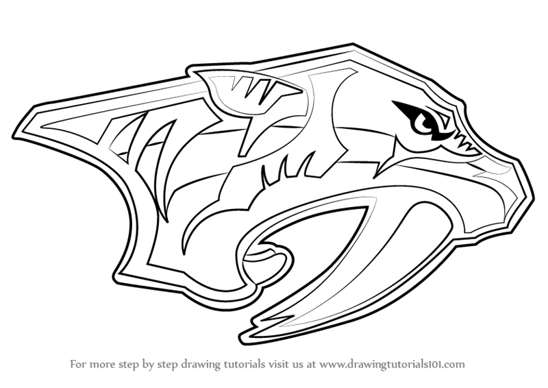 800x566 learn how to draw nashville predators logo - Nashville Drawing
