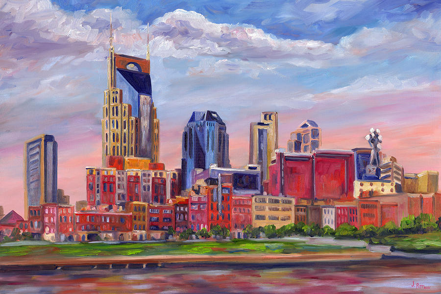 900x600 Nashville Skyline Painting Painting - Nashville Skyline Drawing
