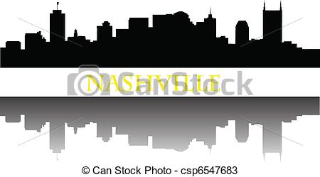 450x250 Nashville Skyline - Nashville Skyline Drawing