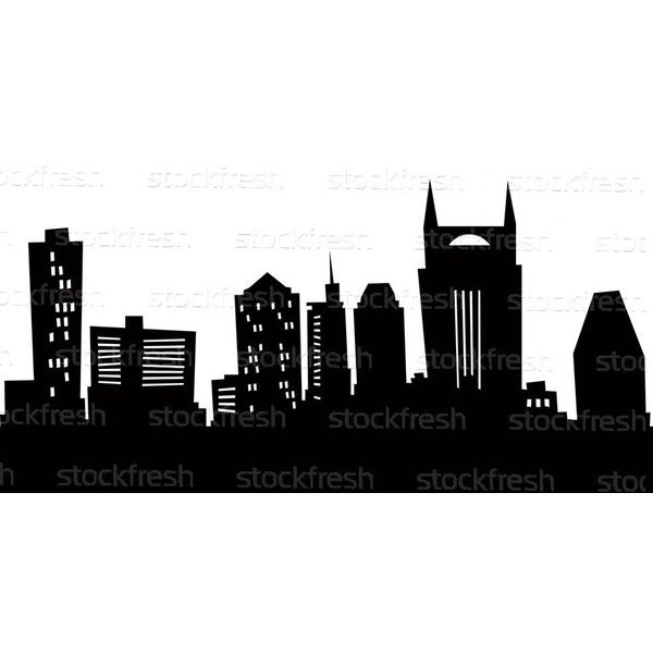 600x600 stock photo cartoon nashville skyline silhouette aj nashville - Nashville Skyline Drawing