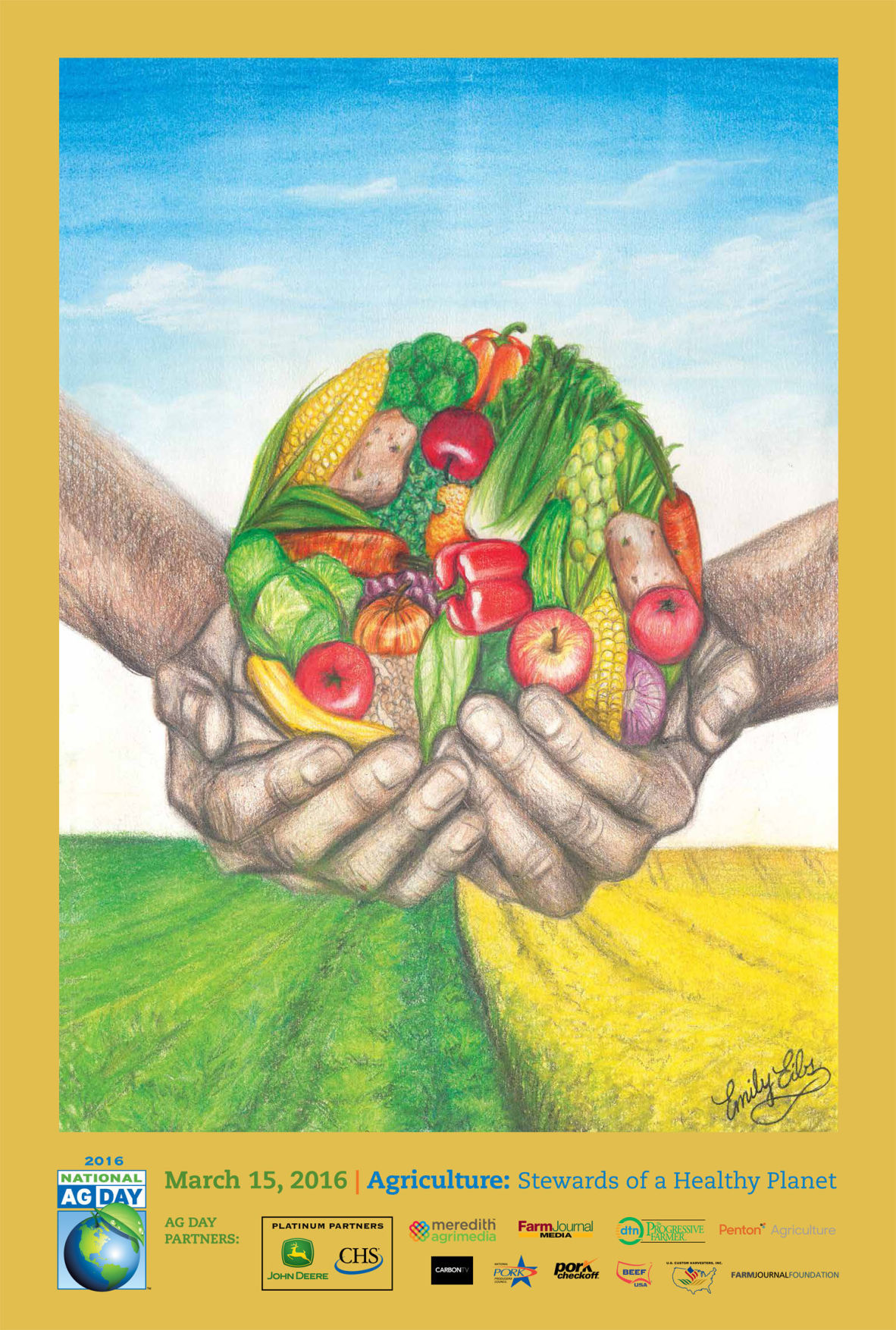 1182x1754 in good hands freshman's drawing wins national poster competition - National Drawing