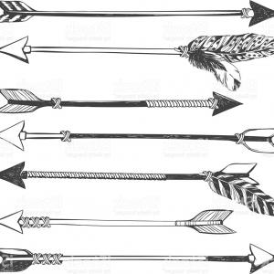 300x300 arrow set in native american indian style gm soidergi - Native American Arrow Drawing