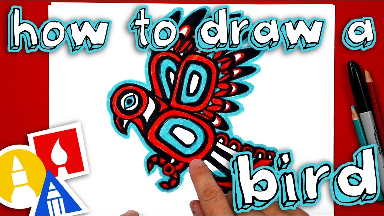 1280x720 How To Draw A Native American Inspired Bird - Native American Art Drawings