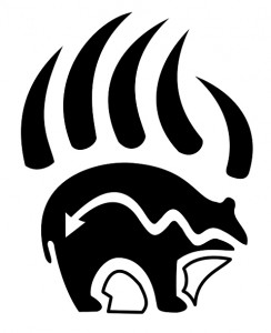 244x300 Native American Wolf Claw Drawing - Native American Bear Drawing