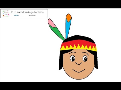 480x360 how to draw a native american boy for children nursery rhymes - Native American Boy Drawing
