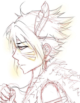 320x414 Sasuke Uchiha - Native American Boy Drawing