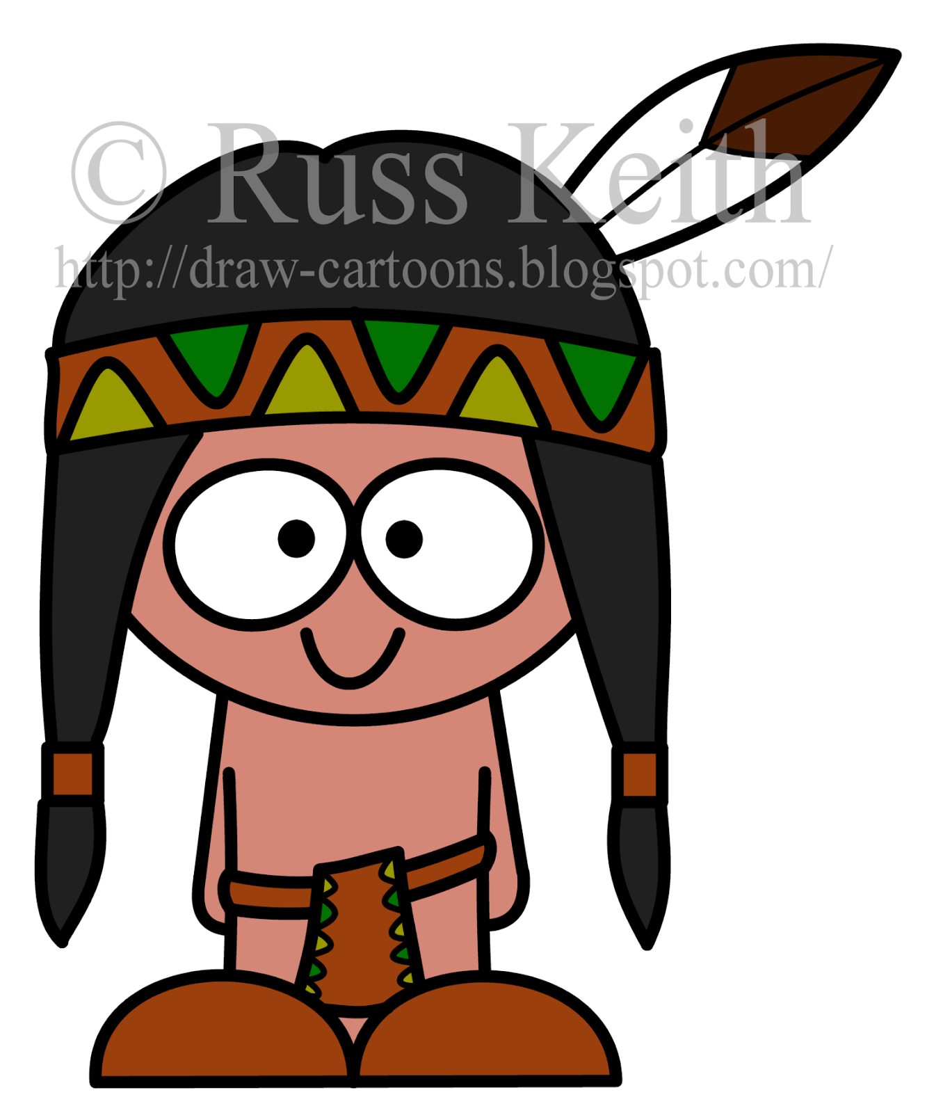 1333x1600 How To Draw Cartoons American Indian - Native American Cartoon Drawing