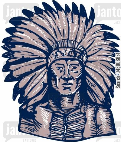 400x469 Native American Cartoons - Native American Cartoon Drawing