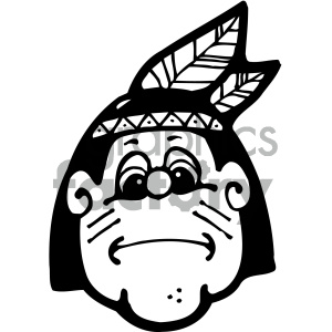 300x300 Native American Clipart - Native American Cartoon Drawing