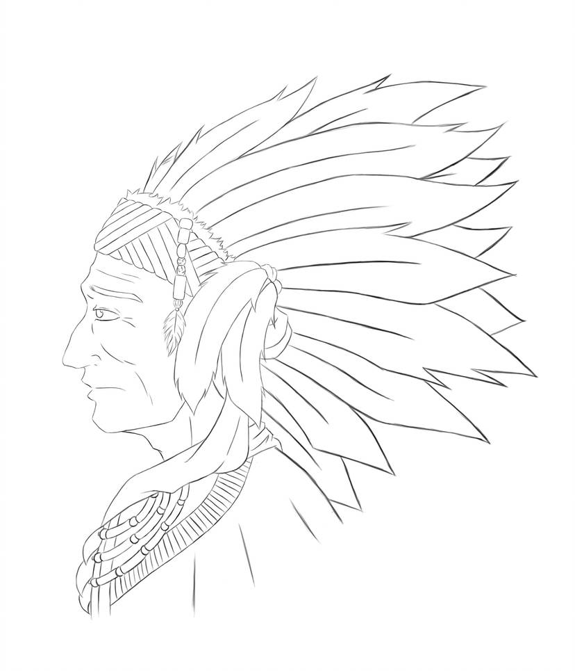 Native American Chief Drawing at Explore