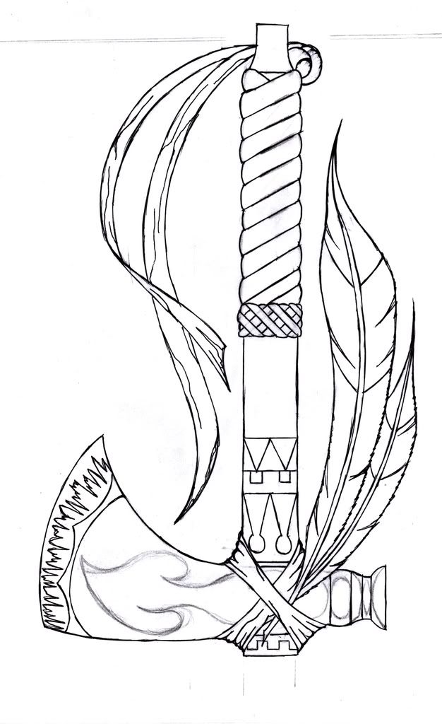 626x1024 native american tattoo designs drawings tattoo tomahawk - Native American Drawing Ideas