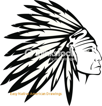 405x424 Easy Native American Drawings Indian Chief Vector Art - Native American Drawings