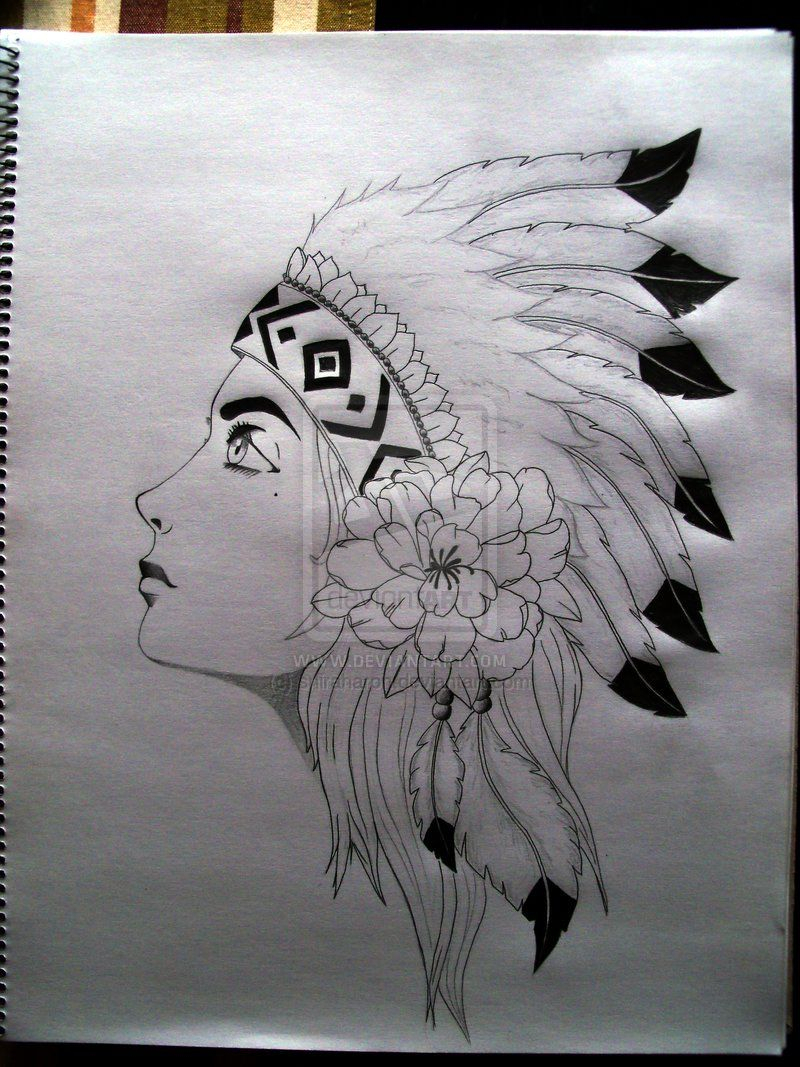 800x1067 Indian Easy Pencil Sketches Pencil Drawings Native American Easy - Native American Drawings