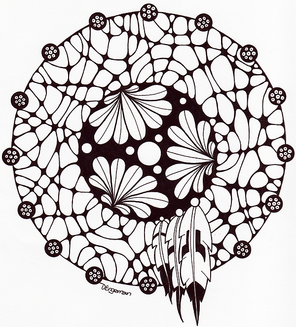 600x662 dreamcatcher drawing - Native American Dreamcatcher Drawing