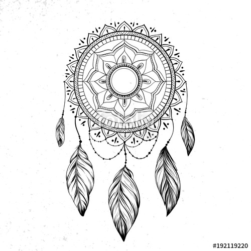 Native American Dreamcatcher Drawing at Explore