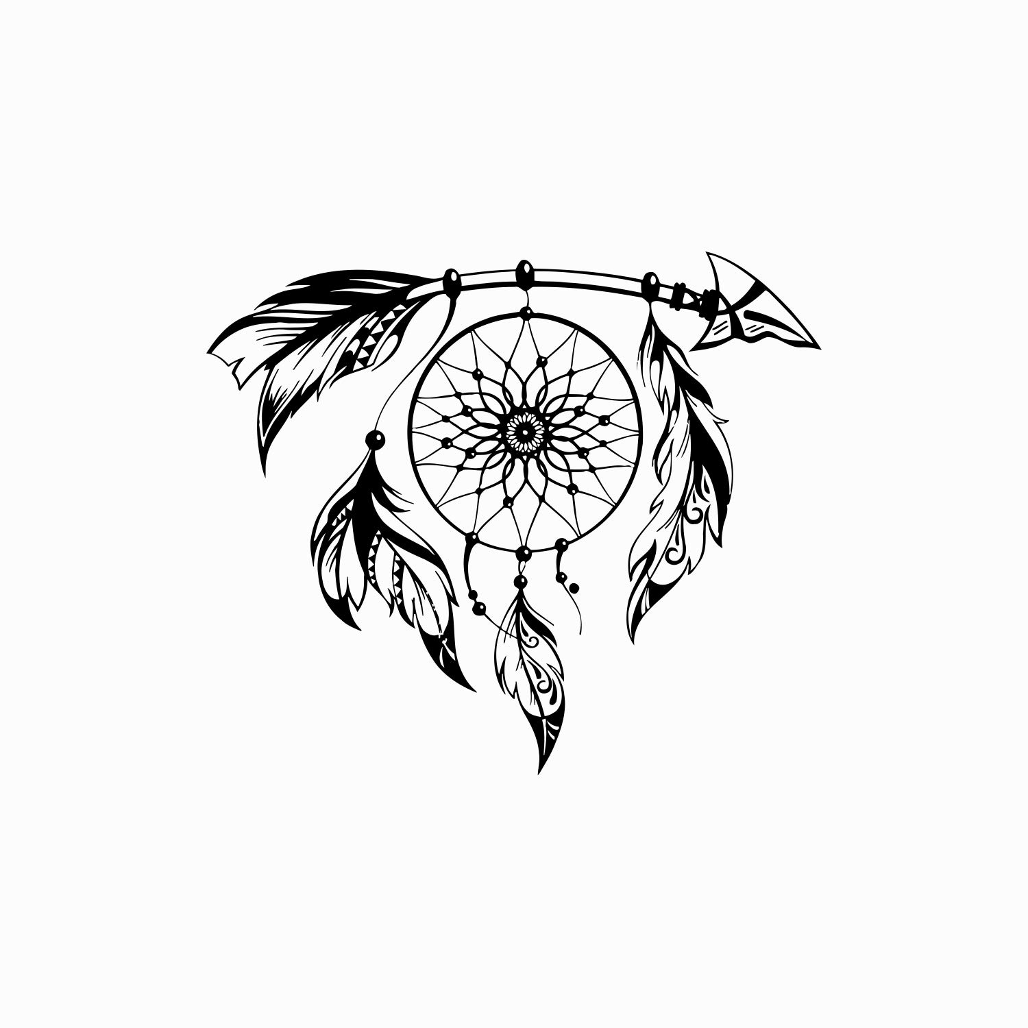 Native American Dreamcatcher Drawing at PaintingValley.com | Explore ...