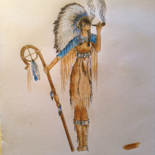 320x320 Native American Girl X - Native American Girl Drawing