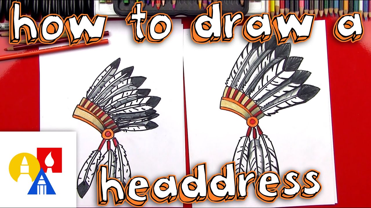 1280x720 How To Draw A Native American Headdress - Native American Headdress Drawing