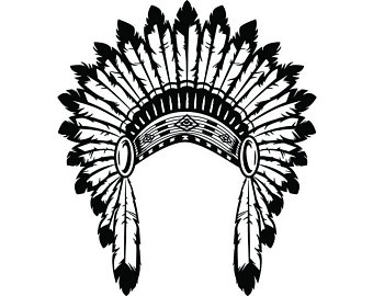 Native American Headdress Drawing At Paintingvalley Com Explore