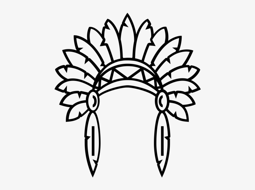 820x613 native american headdress rubber stamp - Native American Headdress Drawing