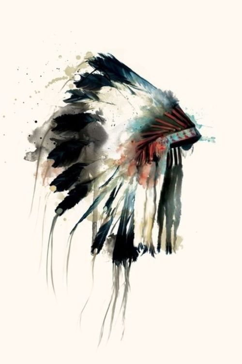 500x751 Native American Headdress Print - Native American Headdress Drawing