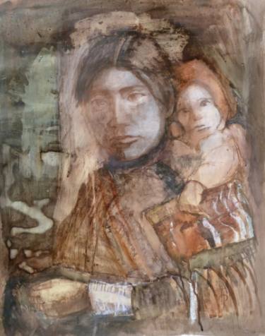 375x476 Native American Indian Drawings For Sale Saatchi Art - Native American Indian Drawings