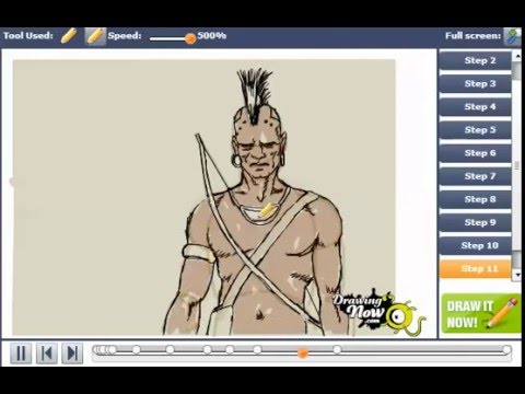 480x360 How To Draw A Native American Warrior - Native American Warrior Drawing