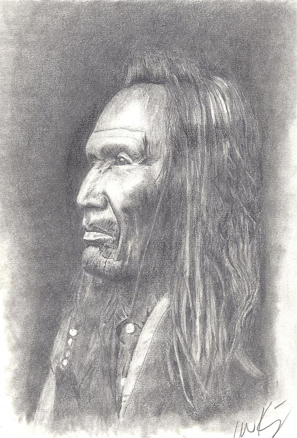 610x900 Native American Warrior Drawing - Native American Warrior Drawing