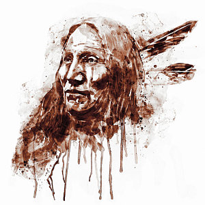 300x300 Native American Warrior Paintings Fine Art America - Native American Warrior Drawing