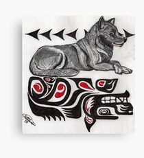 210x230 Native American Wolf Drawing Canvas Prints Redbubble - Native American Wolf Drawing