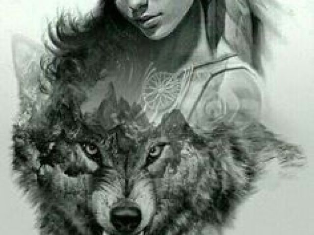 640x480 wolf native drawing best native glory blended pics images - Native American Wolf Drawing