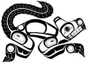 285x201 Wolf Symbol - Native American Wolf Drawing