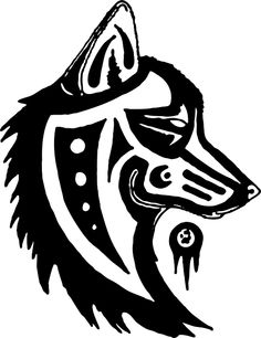 236x306 Young American Wolf Clipart - Native American Wolf Drawing