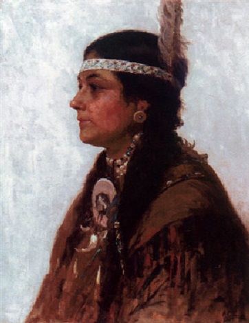 362x470 native american woman - Native American Woman Drawing