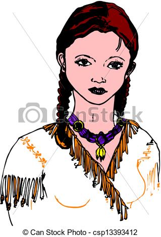 319x470 huge collection of 'native american indian woman drawing - Native American Woman Drawing