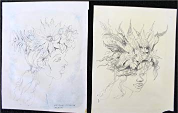 355x226 native tahiti lovely girl drawings george plante - Native Drawings