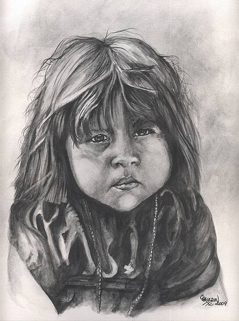 Native Girl Drawing at PaintingValley.com | Explore collection of ...