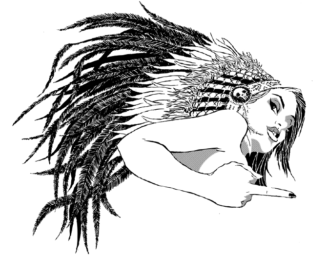 670x525 Native Girl - Native Girl Drawing