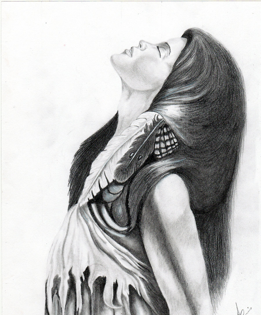 900x1087 native girl drawings native girl inspired - Native Girl Drawing