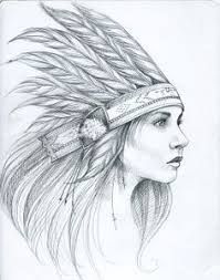 199x253 Resultado De Imagem Para Native American Girl Drawing Tattoo - Native Girl Drawing